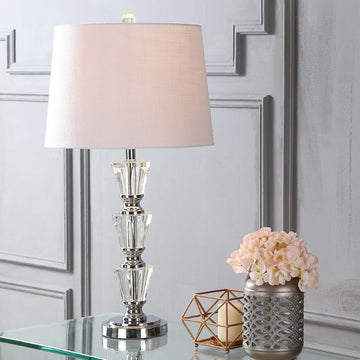 Layla 27" Crystal LED Table Lamp - JONATHAN Y